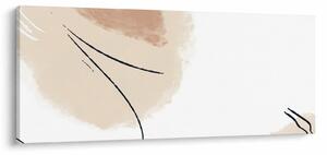 Kép - Fehér absztrakció (120x50 cm)