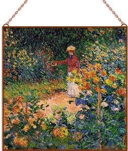 Monet - In the Garden üvegkép, falikép