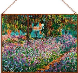 Monet - Giverny garden üvegkép, falikép