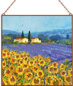 Van Gogh-Sunflowers üvegkép, falikép