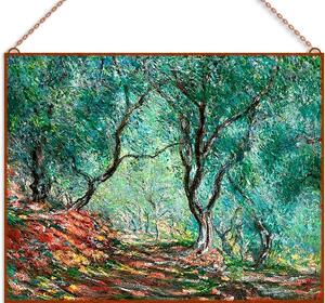 Monet - The Olive Tree Wood üvegkép, falikép