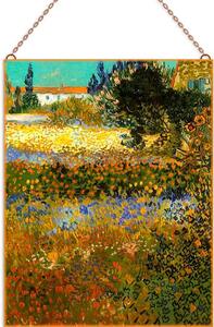 Van Gogh - Flowering Garden üvegkép, falikép
