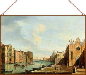 Apollonio Domenichini - The Grand Canal üvegkép, falikép