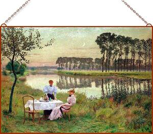 Emile Claus-Summer Evening üvegkép, falikép