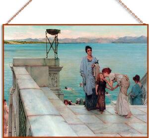 Sir Lawrence Alma-Tadema - A Kiss üvegkép, falikép
