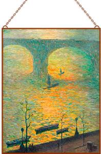 Emile Claus - London Waterloo Bridge üvegkép, falikép