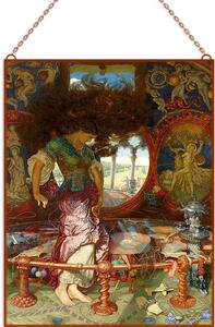 William Holman Hunt - The Lady of Shalott üvegkép, falikép