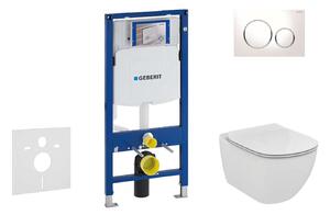 Geberit Duofix - Ideal Standard Tesi, Sigma20 nyomógombok készlete, fehér/króm 111.300.00.5 NF4