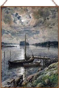 Anna Maria Gardel - Moonlight üvegkép, falikép