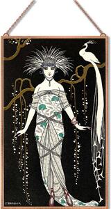 George Barbier - Grande robe du soir II. üvegkép, falikép