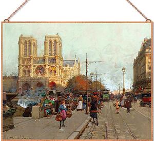 Eugène Galien-Laloue - Notre Dame De Paris Vue Du Quai De Montebello ü