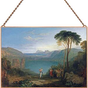 J. M. W. Turner - Lake Avernus Aeneas and the Cumaean Sybil üvegkép, f