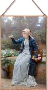 Charles Edward Perugini - Ephemeral joy üvegkép, falikép