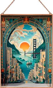 San Francisco 3 üvegkép, falikép