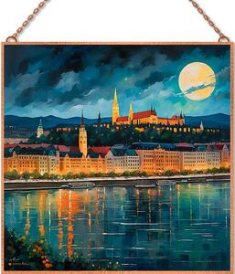 Budapest By Night üvegkép, falikép