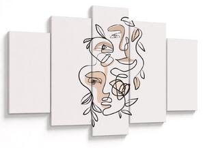 Kép - Line art arckezelés (150x105 cm)