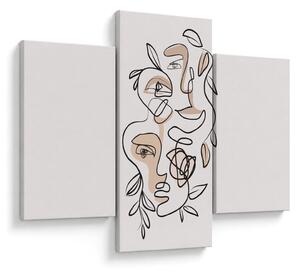 Kép - Line art arckezelés (90x60 cm)
