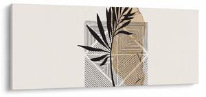 Kép - Absztrakció trópusi levelekkel N⁰1 (120x50 cm)