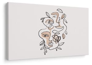 Kép - Line art arckezelés (90x60 cm)