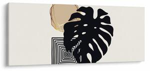 Kép - Absztrakció trópusi levelekkel N⁰2 (120x50 cm)