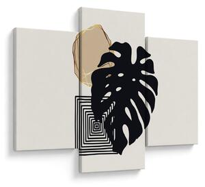 Kép - Absztrakció trópusi levelekkel N⁰2 (90x60 cm)