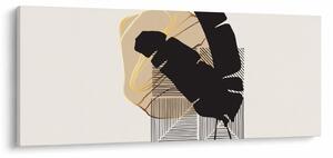 Kép - Absztrakció trópusi levelekkel N⁰4 (120x50 cm)