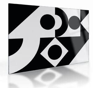 Üveg kép - Geometriai absztrakció N⁰1 (70x50 cm)