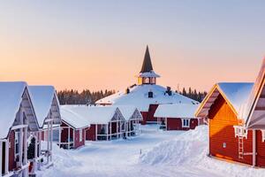 Fotográfia Santa Claus village in Rovaniemi, Finland, maydays