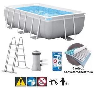 INTEX MetalPrism Set négyszögletű medence 300 x 175 x 80 cm (26784)
