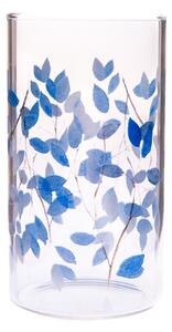 Kék virágok pohár, 320 ml