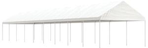VidaXL fehér polietilén pavilon tetővel 20,07 x 4,08 x 3,22 m