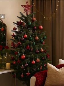 Sinsay - Karácsonyi gömb díszek szett 48 darabos - többszínű