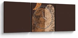Kép - Narancssárga ívek N⁰2 (órával) (90x30 cm)