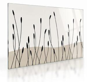 Üveg kép - Grafikus rét N⁰3 (70x50 cm)
