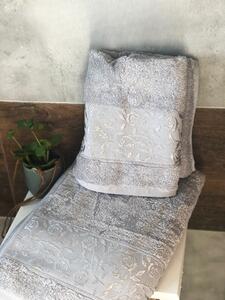 Bambusz törülköző - fürdőlepedő Szürke A törülközők mérete: Törülköző 50x90 cm