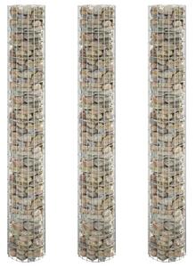 3 db kör alakú horganyzott acél gabion magaságyás Ø30 x 200 cm