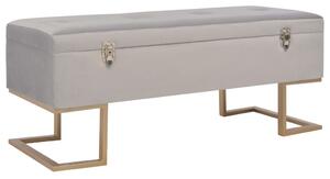 Szürke bársonypad tárolórekesszel 105 cm