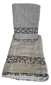 KOCKA frottír törülköző - Világosszürke A törülközők mérete: Törülköző 50x100 cm