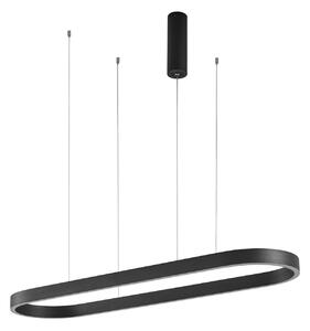 Függőlámpa Lucande, Melinay, dimmable, Fekete, Étkező, Alumínium, Modern