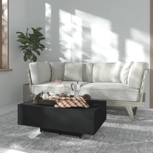 Fekete szerelt fa dohányzóasztal 85 x 55 x 31 cm