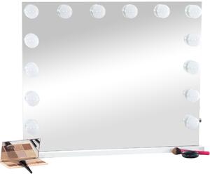 Hollywood tükör, LED-es sminktükör, többféle színhőmérséklet, dimmelhető (68 x 80 cm)