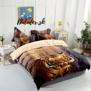TIGER 1 barna fotó ágynemű 140x200 cm 3 szett csomag Ágynemű mérete: 140x200 cm, A csomag tartalma: 3 Készletcsomagolás