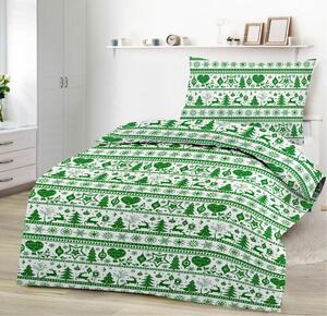 X-MAS GREEN pamut lepedő DeLuxe