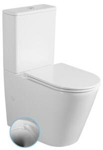 Sapho Sapho, DARIO RIMLESS WC kombinált csésze ciszternával, alsó/hátsó hulladék, fehér, PC106V