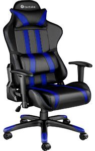Tectake 402031 racing irodai szék - fekete/kék