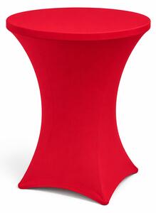 Stretch huzat bisztróasztalhoz Ø 80 cm - rugalmas terítő (több színben) szín piros
