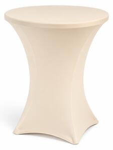 Stretch huzat bisztróasztalhoz Ø 80 cm - rugalmas terítő (több színben) szín bézs (pezsgő)