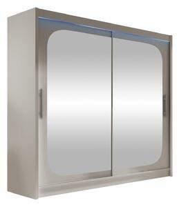 Gardróbszekrény Closico Pallor VIII, Laminált forgácslap, 215x180x58cm, Kasmír