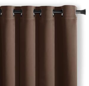 Barna dimout (részleges sötétítő) függöny 140x245 cm Kierra – Restilo