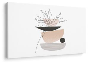 Kép - Vonal művészeti virágok N⁰1 (90x60 cm)